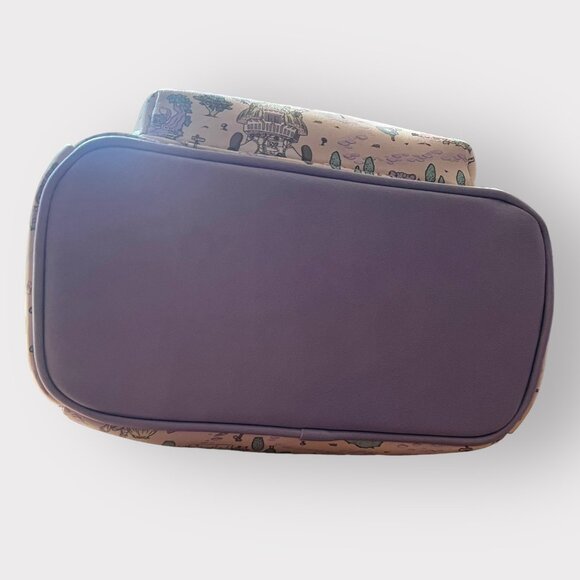 Disney Loungefly Mini Backpack Alice in Wonderland Map Treehouse Pastel Purple - Picture 12 of 16